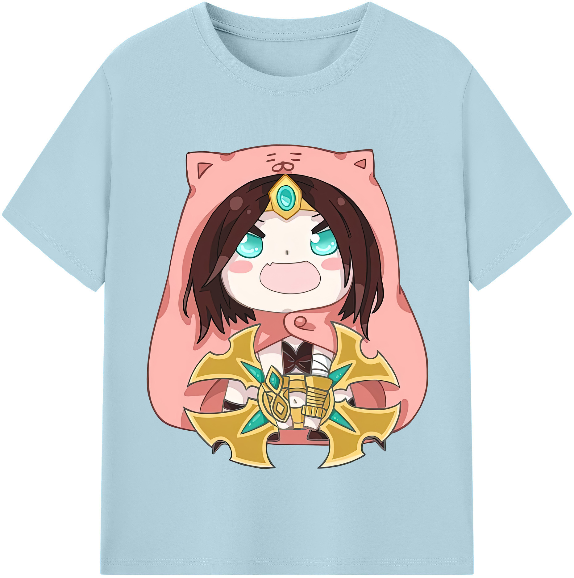 リーグ・オブ・レジェンド League of Legends LOL 綿100％半袖Tシャツ（フロントプリント）